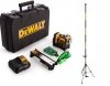 3-wiązkowy zielony laser samopoziomujący 360° DeWalt DCE089D1G + STATYW, TYCZKA, OKULARY